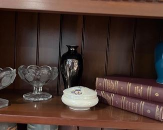 Handmade one of a kind vases painted with vintage enamel