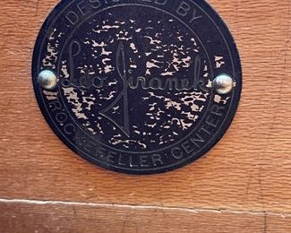 A vintage (1930’s) side table by Leo Jiranek (1900-1990) designed at Rockefeller Center. Very RARE piece!