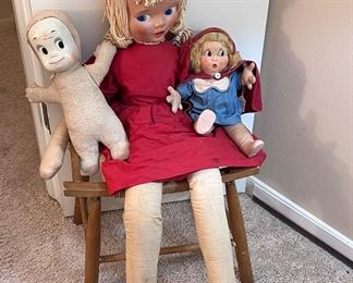 1940’s Celluloid Faced Doll w/cloth body