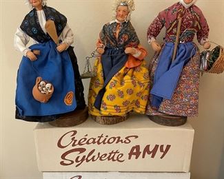 FRANCE: PROVENCAL SANTON CLAY DOLL FIGURES