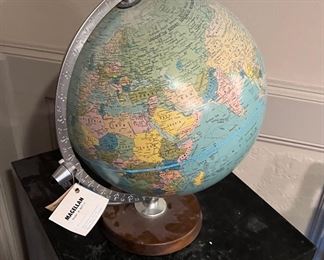 Vintage globe. New condition with tags