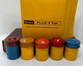 Kodak b/w film in vintage metal cans