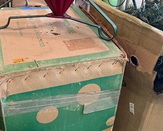 Vintage Christmas Tree Stand. 3 Christmas Trees boxed