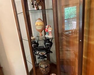 Japanese carved curio cabinet 