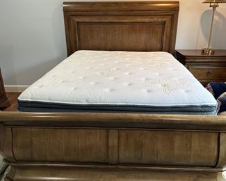 Pennsylvania House New Lou three piece bedroom set.  Pictured queen bed. GF Stearns mattress and box  included in price.