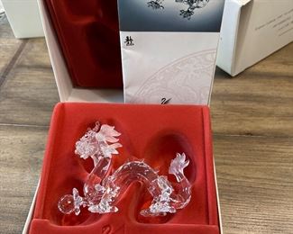 Swarovski Crystal Chinese Dragon New In Box with COA