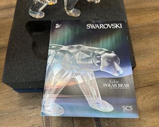 Swarovski Crystal Bear New In Box with COA