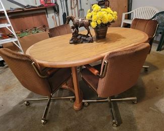 Dining Table and 4 Arm Chairs
