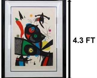 7 Joan Miro 1893  1983 Spanish, Lithograph