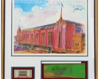 6 Peter Max, Boston Garden Framed Display
