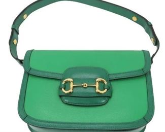 27 Gucci Leather Shoulder Bag