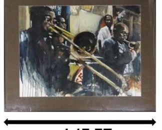 261 Gale Fulton Ross Bourbon Street Mixed Media