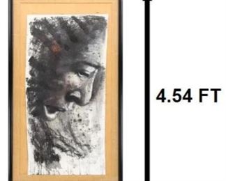 262 Gale Fulton Ross Lady Day Mixed Media