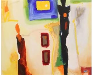 375 Alfred Alexander Gockel b 1952 German, Oil Canvas