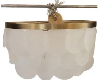 517 Modern 3 Tier Capiz Shell Chandelier