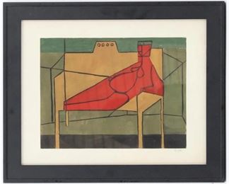 520 Ora Gipe20th C American, Abstract Nude