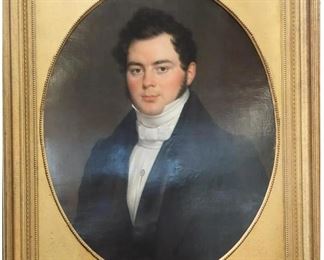 873 Fine English School 19th C. Portrait of a Man