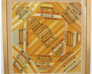 1197 Cigar Silk Ribbon Pillow Sham Quilt