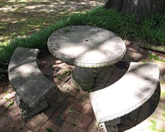 Cement table