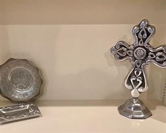 Pewter Cross, Pewter Decor