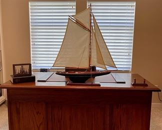 Executive Desk, Sailboat Decor