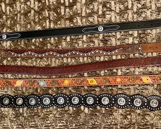 Leather Belts by Justin, Tony Lama, Nocona