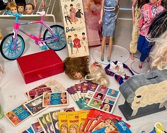 Vintage Mattel Barbie Booklets, 1962 Mattel Midge & 1990’s Barbies