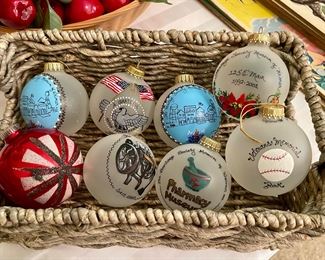 Vintage Weimar Heritage Museum Christmas Ornaments