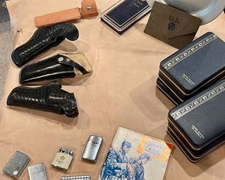 Vintage Auer Champion Lighter, Vintage Zippo & Ronson Lighters, Vintage Eveready Western Germany Lighter