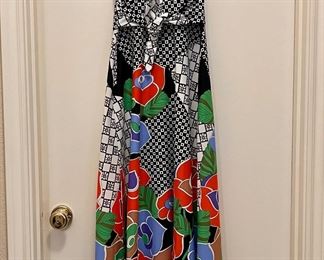 Vintage Tori Richard Made in Hong Kong British Crown Colony Size 10 Halter Dress