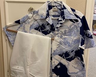 Vintage Tori Richard Honolulu Polyester Shirt Size Medium 