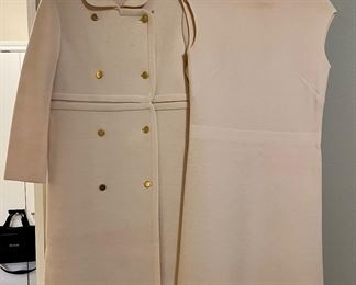 Vintage St. Andrew’s Made in Hong Kong 100% Pure Wool Matching Dress and Coat Size 14