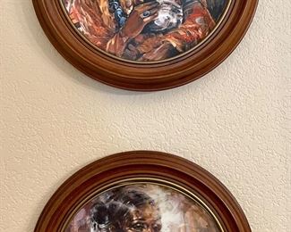Signed Don Ruffin “Child of the Pueblo” and “Lullaby Navajo” Collector Plates