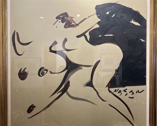 0t. Reuben Nakian Ink Wash Europa and Bull