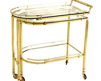 2r Brass Gallery Folding Bar