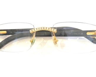 6v1. Cartier Glasses with Diamonds