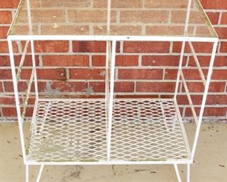 6 - Metal Outdoor Table 25" x 15" x 27"
