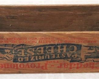 20 - Antique Wood Cheese Box 12" x 4" x 4"
