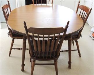 66 - 5 pc. Dining Table with Chairs Set Table: 46" x 57" x 30" Chairs: 20" x 39" x 20"
