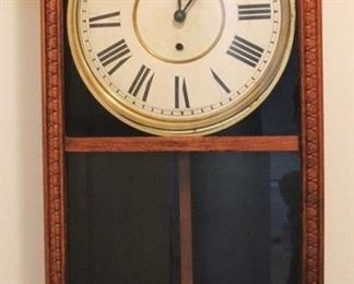 70 - Sessions Wall Clock with Key 17" x 36" x 5"
