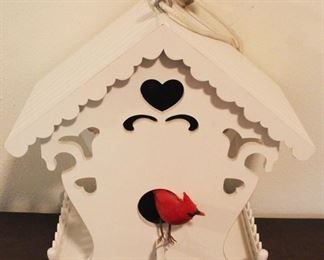 82 - Wood Birdhouse 8" x 13" x 13"
