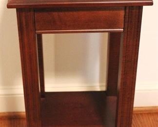 107 - Wood Table 12" x 12" x 25"
