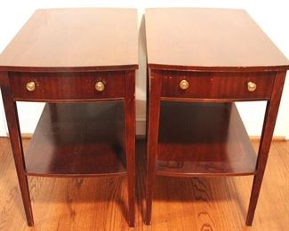 108 - Pair of One Drawer End Tables 17" x 23" x 25"
