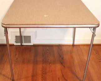 112 - Fold Leg Card Table 33" x 33" x 28"
