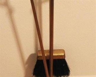 115 - Brass Fireplace Set 30" tall
