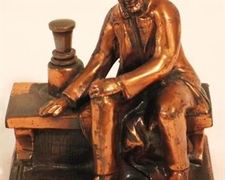 135 - Bronze Table Lighter 4 1/2" x 4"
