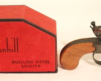 139 - Dunhill Duelling Pistol Lighter with Box 6" x 4"
