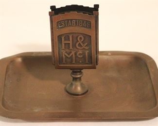 145 - Vintage HMI Match Holder Ashtray 6 1/2" x 5" x 4"
