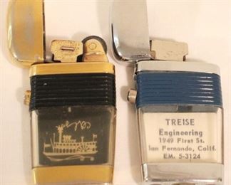 150 - Lot of 2 Scripto Vu Lighters Slim
