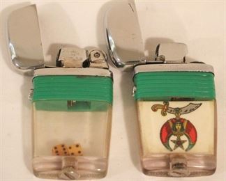 154 - Lot of 2 Scripto Vu Lighters
